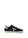 Premiata Black Leather Steven Sneakers In Black