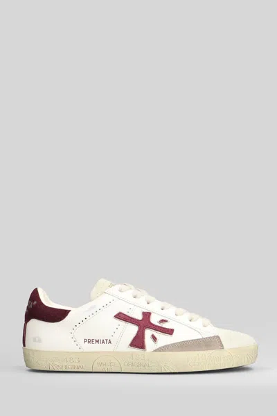 Premiata Steven Sneakers In Animal Print