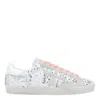 Premiata Glitter Sequin Low Top Sneakers In Silver