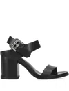 Premiata Strappy Block-heel Sandals In Black
