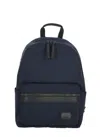 Premiata Structured Blue  Backpack With Multiple Compartments In Blue