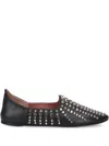 Premiata Studded Ballerina Shoes In Black