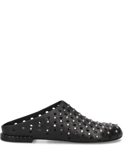 Premiata Studded Mules In Black