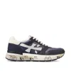 Premiata Low Top Mick Sneakers With Contrasting Sole In Blue