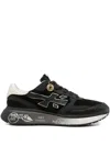 Premiata Suede Lace-up Low-top Sneakers In Black