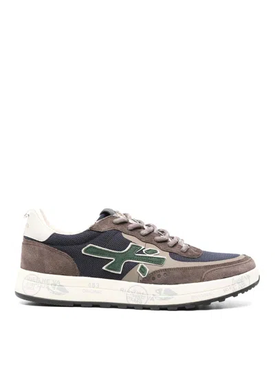 Premiata Sneakers In Marrone E Grigio