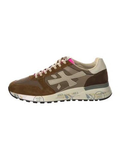 Pre-owned Premiata Suede Printed Sneakers In Multi