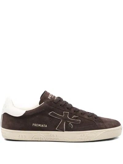 Premiata Suede Sneakers In Brown