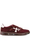 Premiata Suede Sneakers In Burgundy