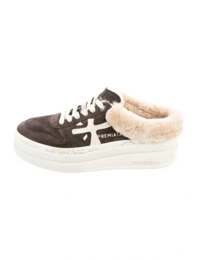 Pre-owned Premiata Suede Sneakers In Neutrals
