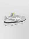 Premiata Suede Sneakers With Rubber Sole And Mesh In Gray