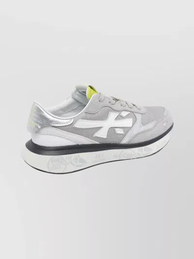 PREMIATA SUEDE SNEAKERS WITH RUBBER SOLE AND MESH
