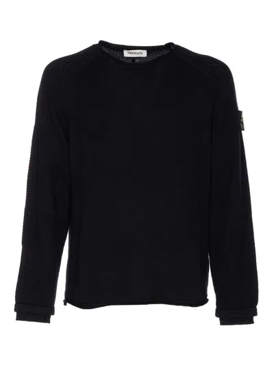 Premiata Black Sweater In Blue