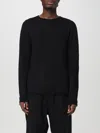 Premiata Textured Knit Sweater With Classic Crew Neck In Black