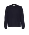 Premiata Crewneck Sweater With Long Sleeves And Ribbed Cuffs In Black
