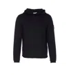Premiata Hooded Sweater With Crewneck And Ribbed Cuffs In Black