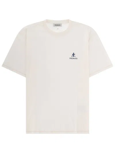 Premiata T Shirt Con Logo In White