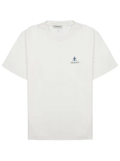 Premiata Cotton T-shirt With Logo In White