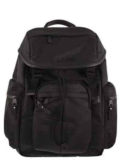 Premiata Technical Fabric Rucksack In Black
