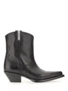 Premiata Black Leather Ankle In Black