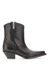 Premiata Black Leather Ankle In Black