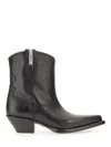 Premiata Black Leather Ankle In Black