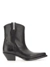 Premiata Black Leather Ankle In Black