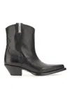 Premiata Black Leather Ankle In Black