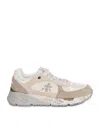 Premiata Textured Calf Leather And Nylon Sneakers In Multi