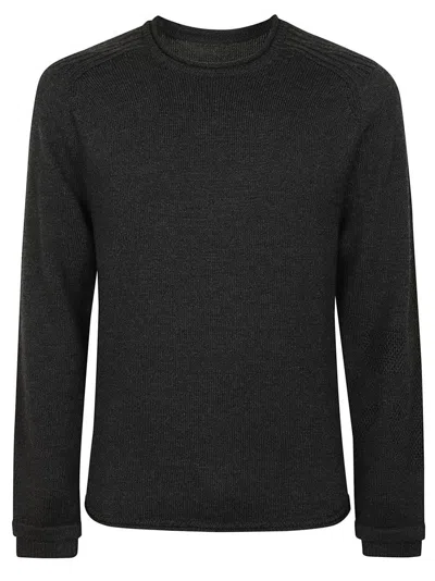 PREMIATA TEXTURED KNIT SWEATER WITH CLASSIC CREW NECK