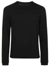 Premiata Textured Knit Sweater With Classic Crew Neck In Black