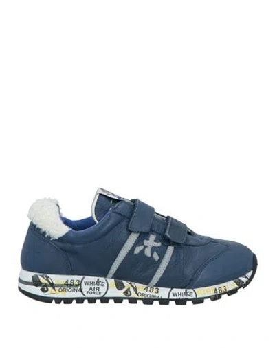 Premiata Babies'  Toddler Boy Sneakers Navy Blue Size 10c Leather