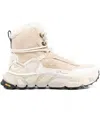 Premiata Beige High-top Sneakers With Plush Shearling Lining In Multi