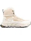 Premiata Beige High-top Sneakers With Plush Shearling Lining In Neutral