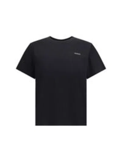 Premiata T-shirt In Cotone Nero Con Logo Bianco  In Black