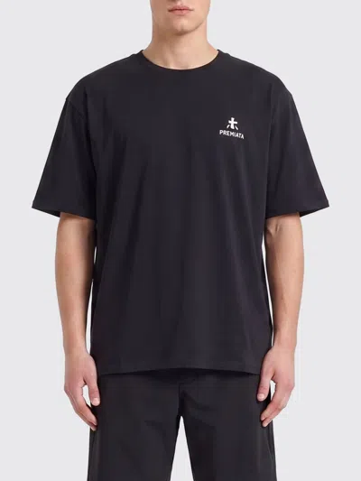 Premiata Cotton T-shirt With Logo In Black