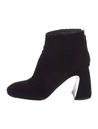 Pre-owned Premiata Velvet Boots In Black