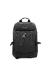 Premiata Side And External Zip Pockets Shoulder Straps Handle In Black