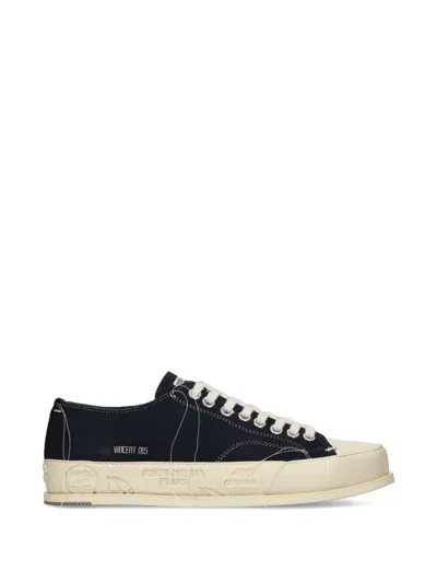 Premiata Vincent 015 Leather Sneakers In Black