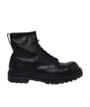 Premiata Volanato Lace-up Ankle Boots In Black