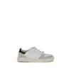 Premiata White Calf Leather Bos Taurus Low Top Sneakers In Gray