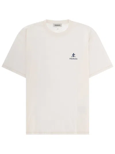 Premiata White Crew Neck T-shirt