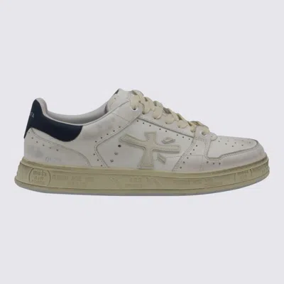 PREMIATA WHITE LEATHER QUINN SNEAKERS