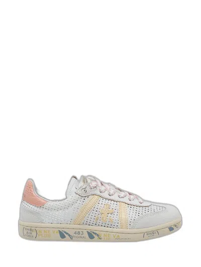 Premiata White Leather Sneaker