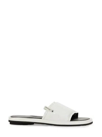 PREMIATA WHITE LOGO FLATS