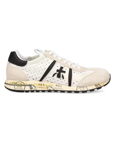 PREMIATA WHITE LUCY SNEAKERS