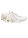 PREMIATA WHITE NYLON AND GREY SUEDE LUCY SNEAKERS