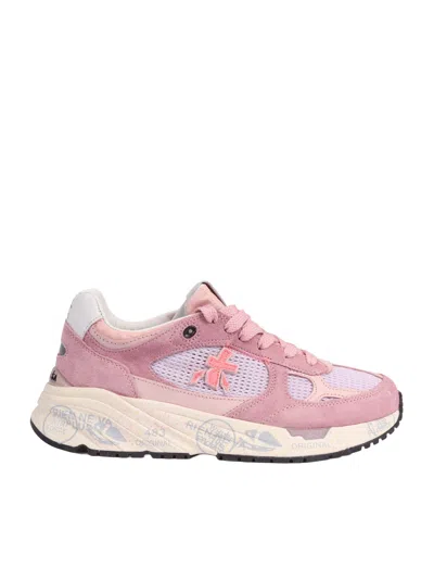 Premiata White Sneakers Mased Pink