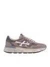 Premiata White Sneakers Mick0.1 Brown In Multi