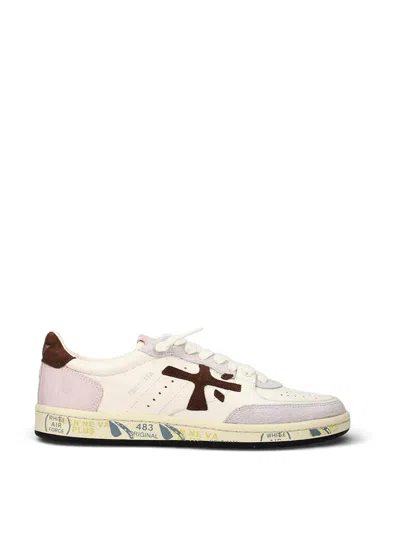 Premiata White Sneakers In Multi